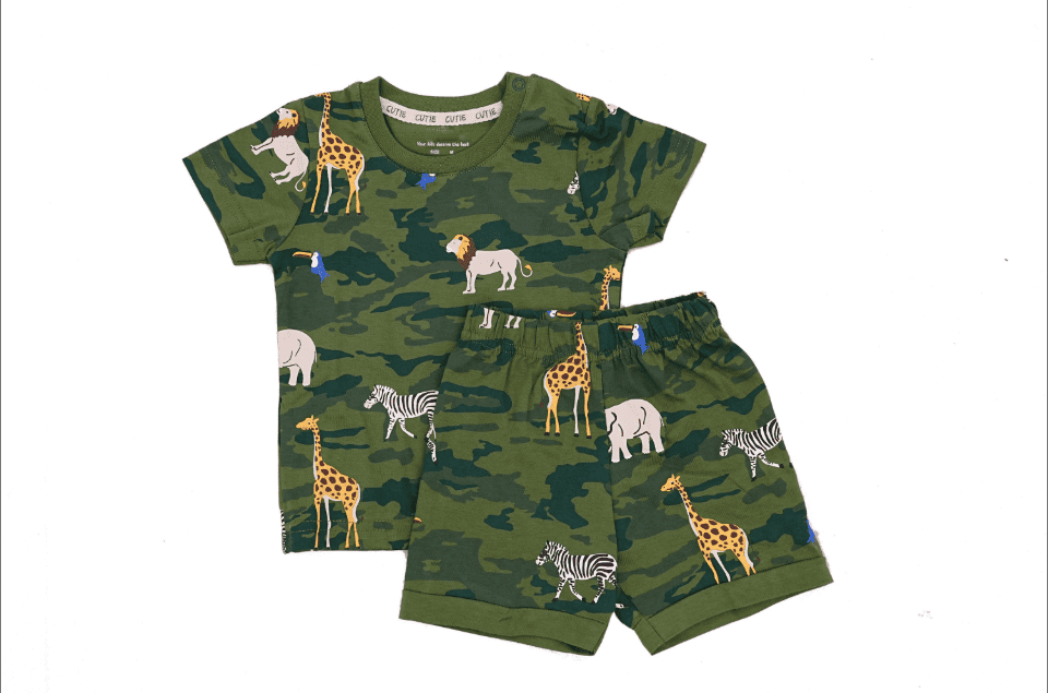 Animal Printed-Cotton Set
