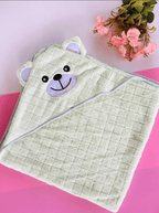 Animal Head Fleece Terry Hood Towel