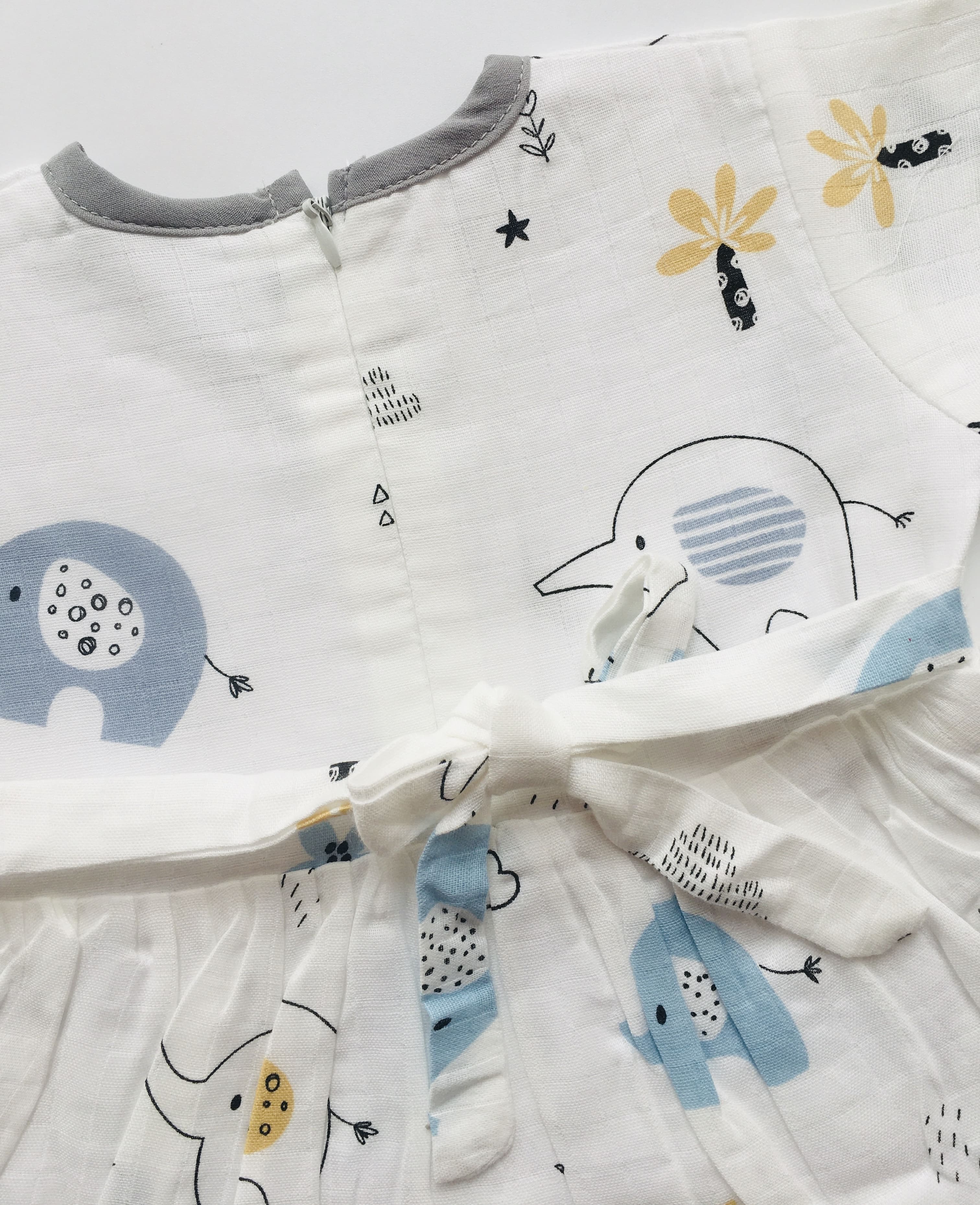 Baby ellie-Muslin Crossover frock