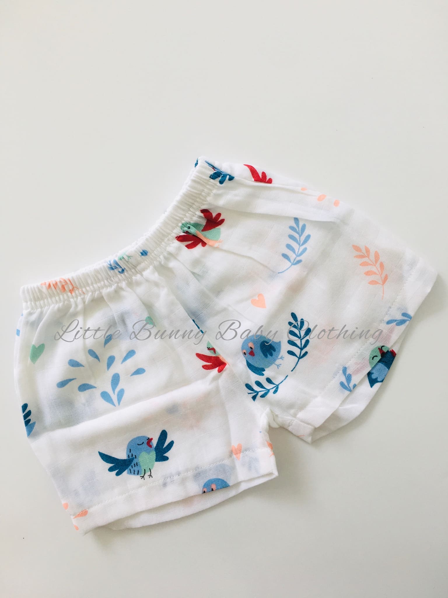 Blue Bird Muslin Shorts