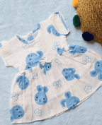 Blue Bunny Printed Muslin frock