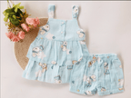 Blue Bunny Top & Bottom Set