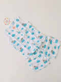 Blue Cloud- Muslin Jabla (Sleeveless ) with Shorts