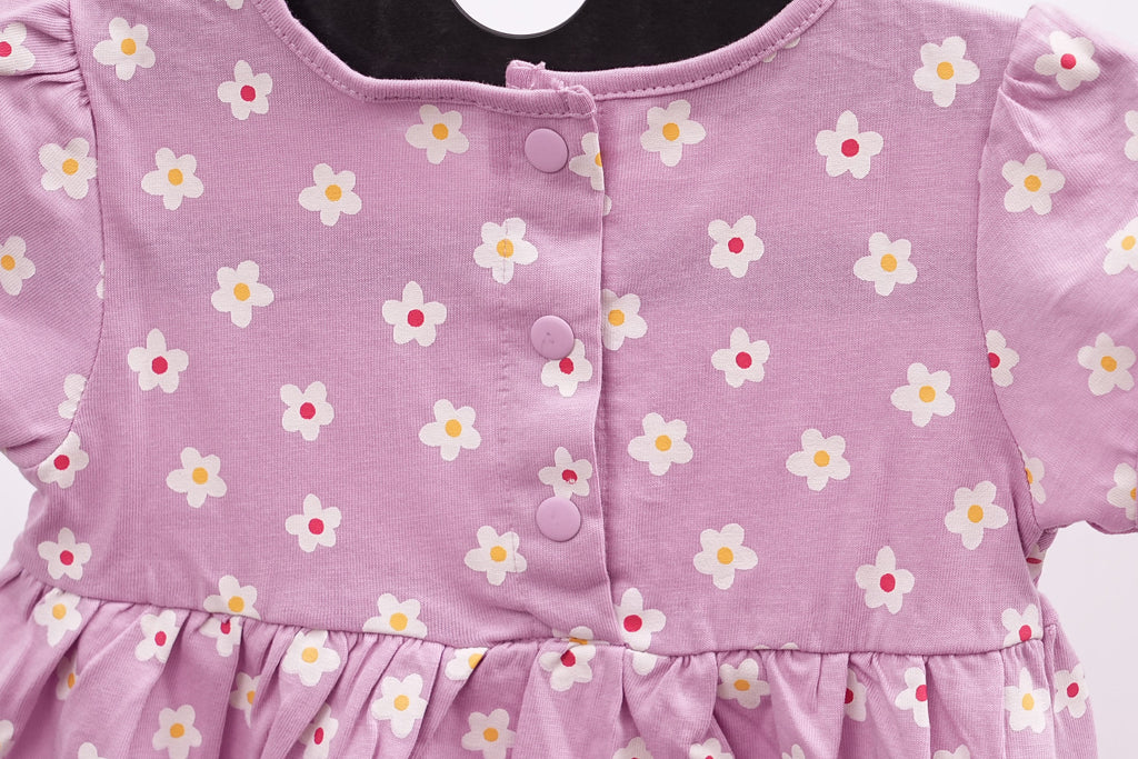 Blue Floral Cotton Frock