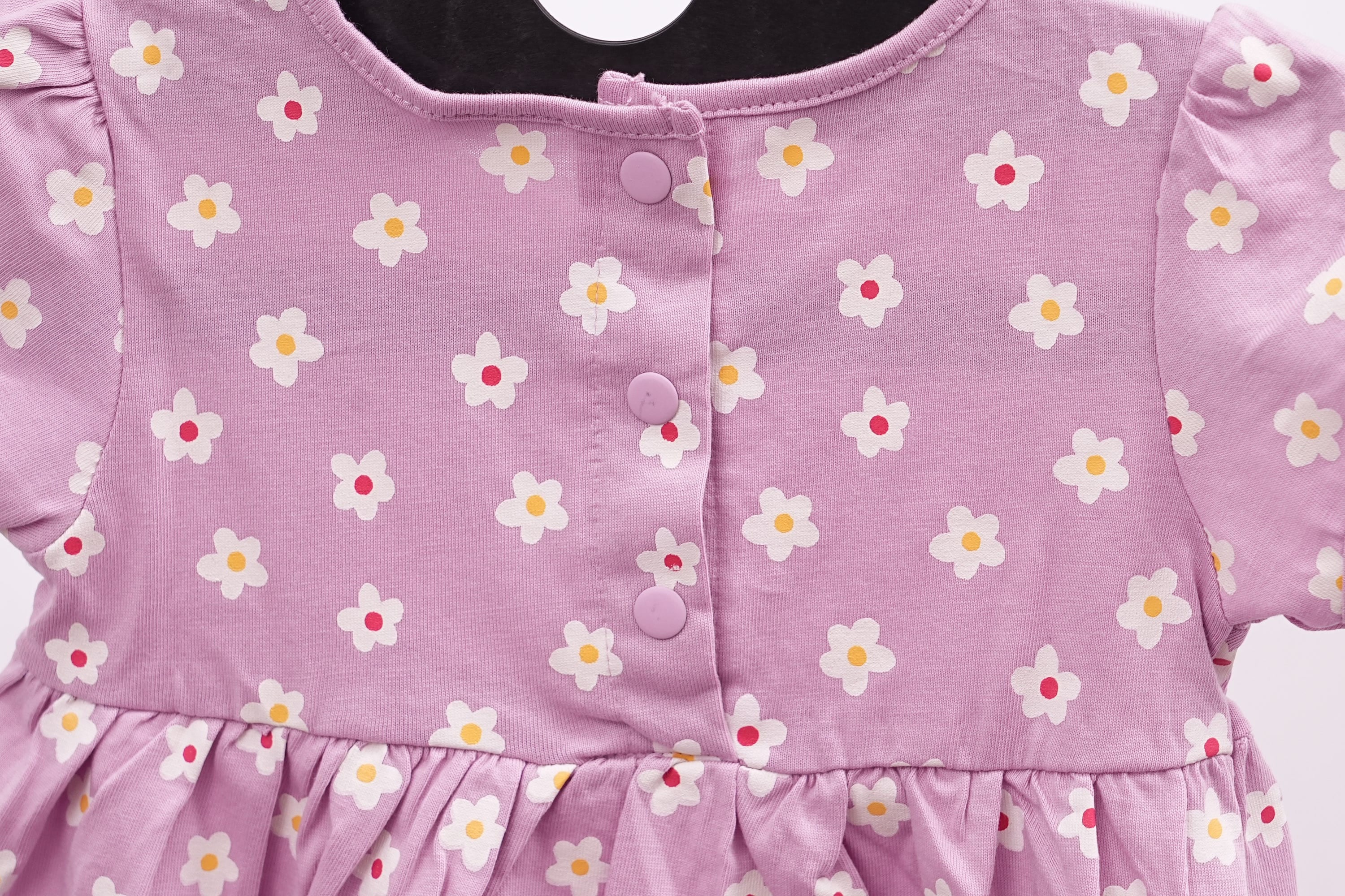 Blue Floral Cotton Frock