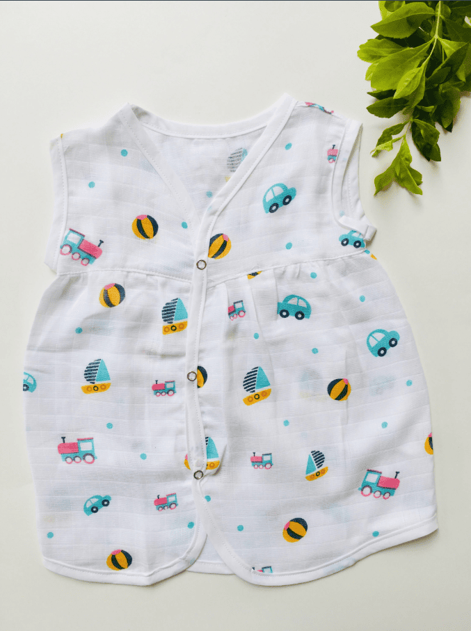 Boat Printed Muslin Frock
