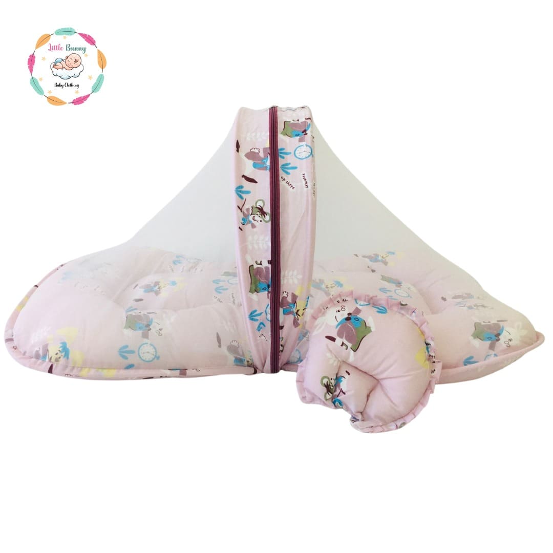 Brown Baby Bed with Net