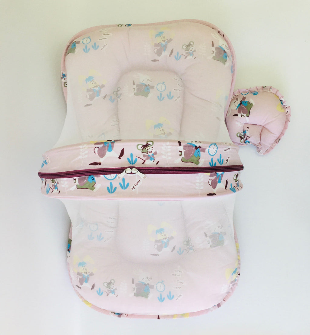 Brown Baby Bed with Net