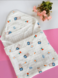 Bunny-Hooded Wrapper with Belt