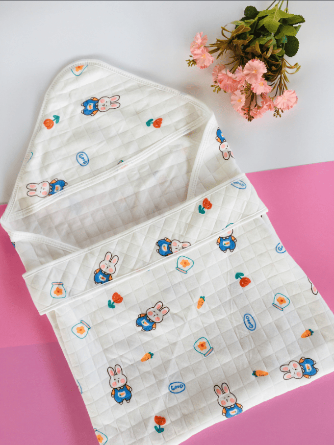 Bunny-Hooded Wrapper with Belt