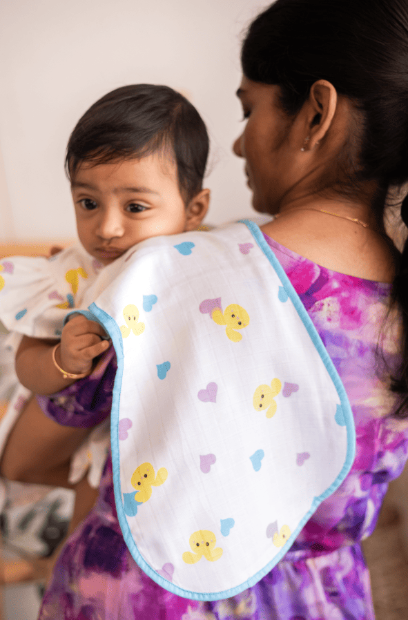 Bunny -Muslin Burp cloth