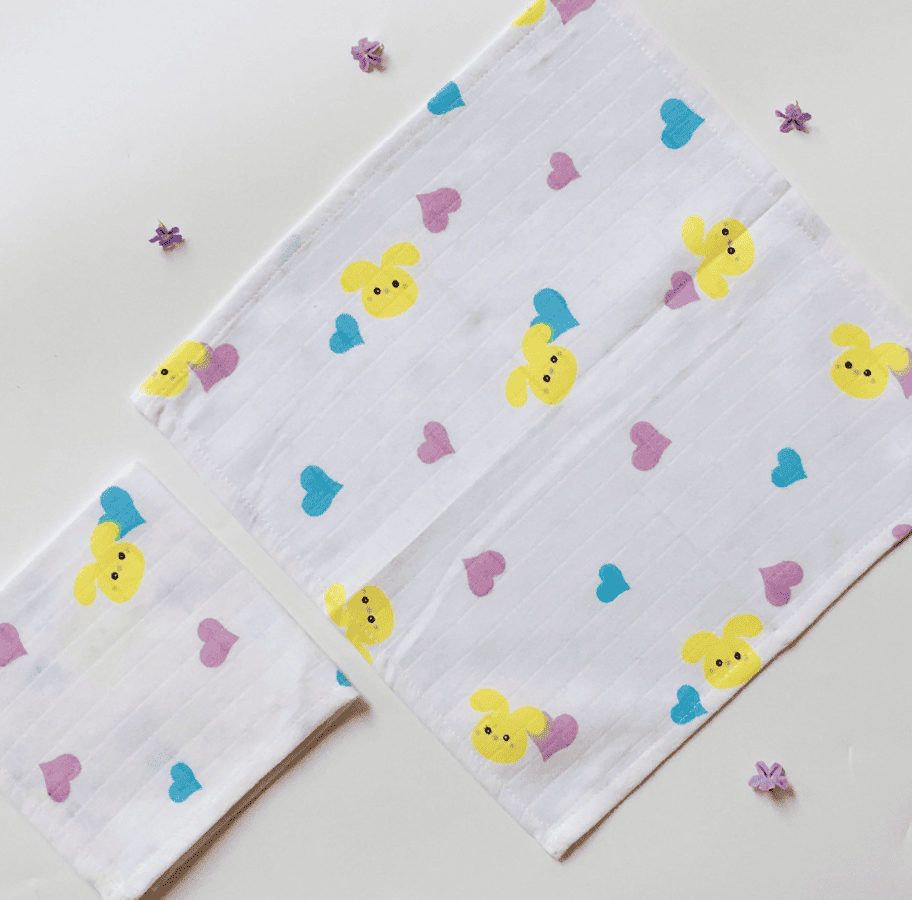 Bunny -Muslin Wipes
