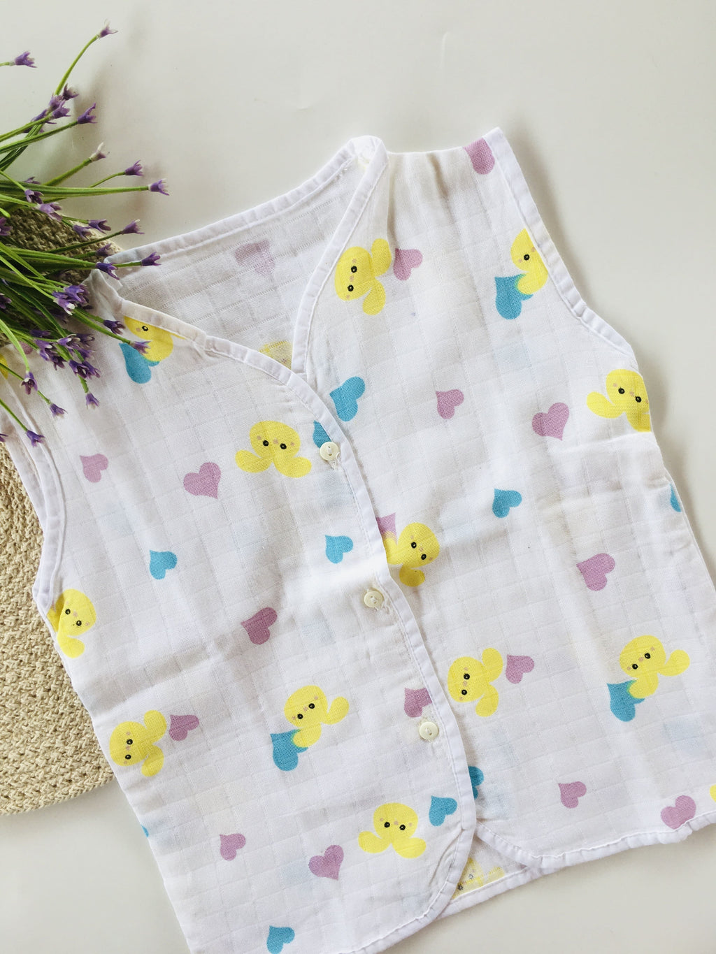 Bunny Muslin Sleeveless Jabla