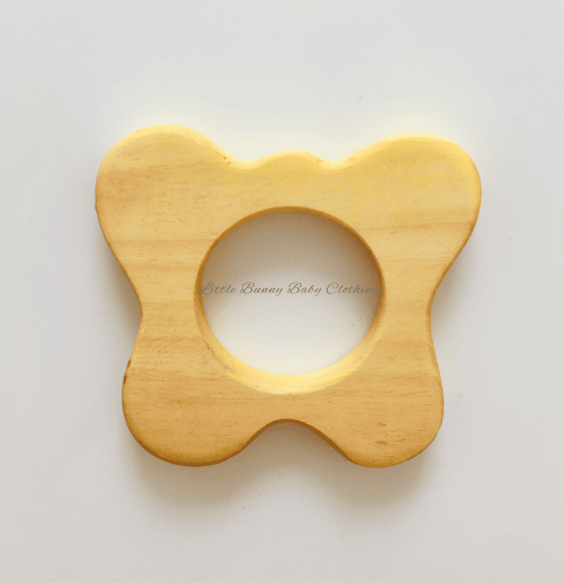 Butterfly Shaped Neem Wood Teether