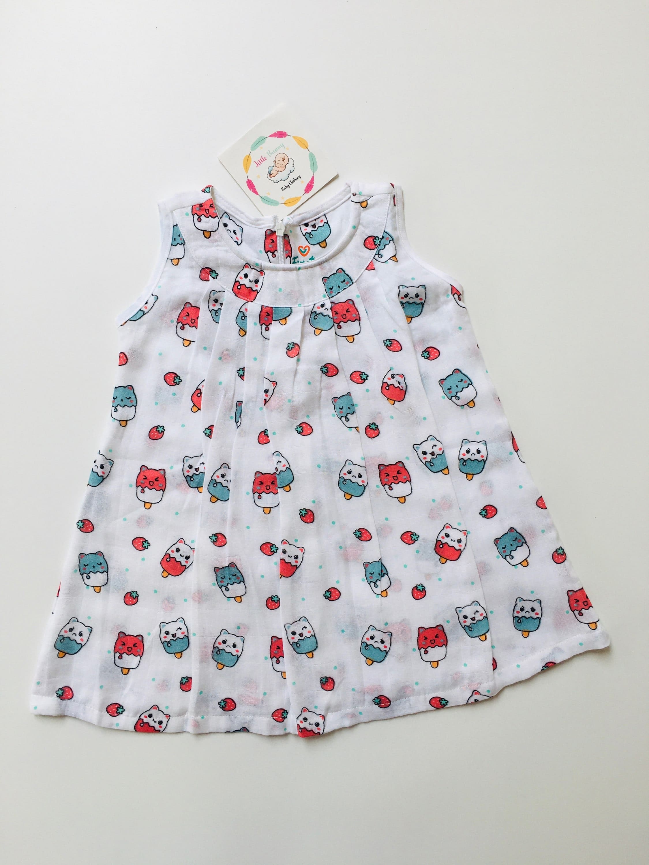 Cat Icestick - Muslin Frock (Sleeveless)