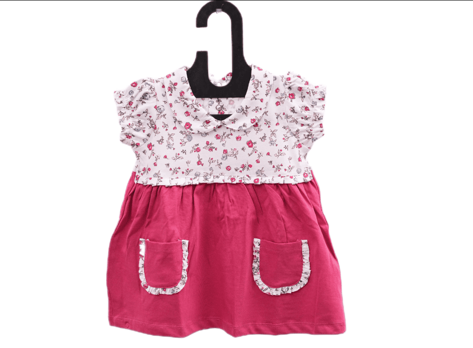 Collared Premium Cotton Frock-Pocket