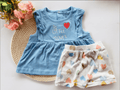 Cotton Frill Sleevless Too & Bottom