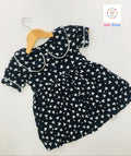 Dark Blue Collared frock