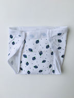 Dark Blue Strawberry Cotton Padded Nappy -Velcro type