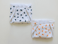 Dark Blue & Orange Velcro Nappy (Pack of 2)