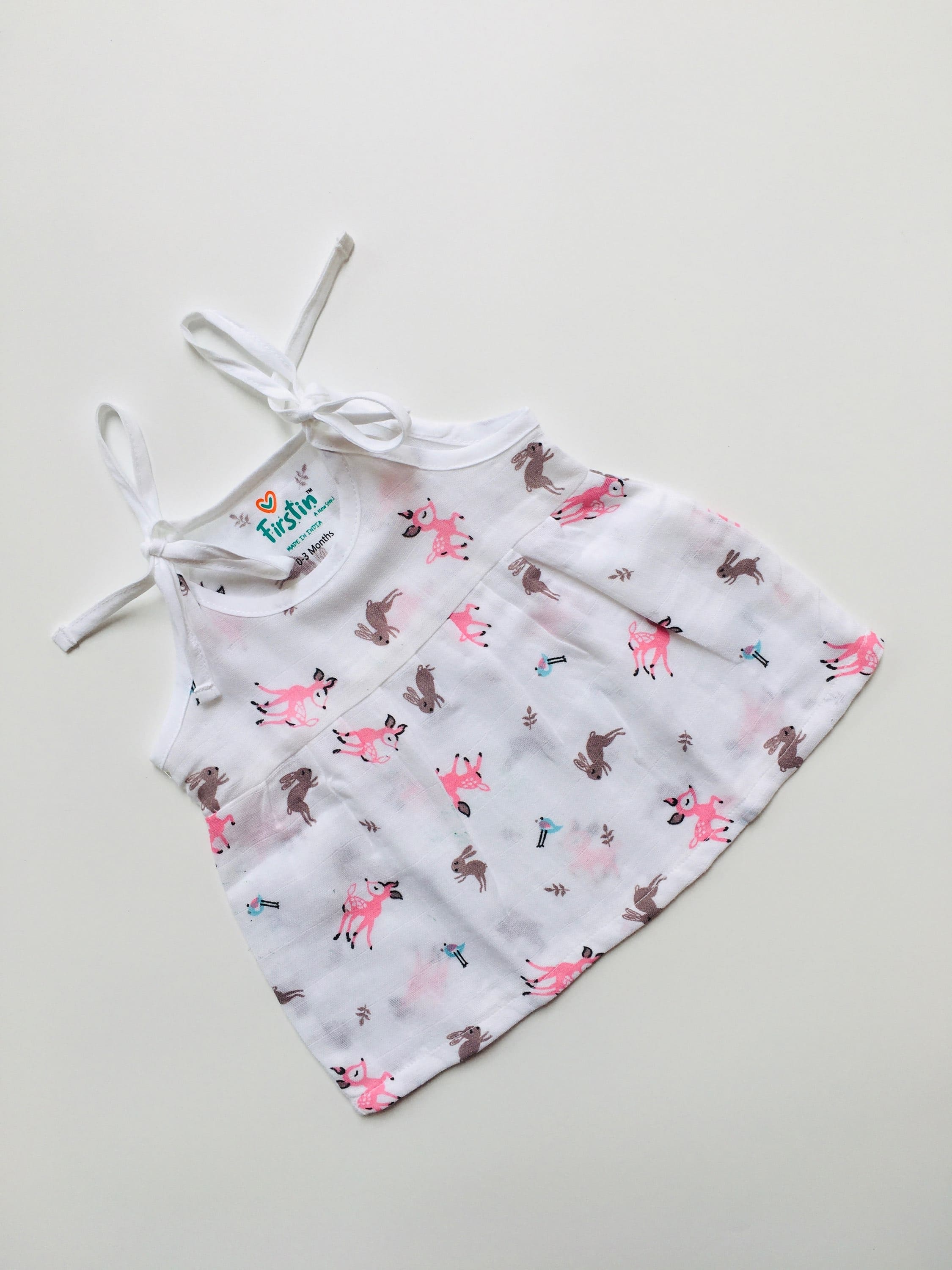Deer -Muslin Frock
