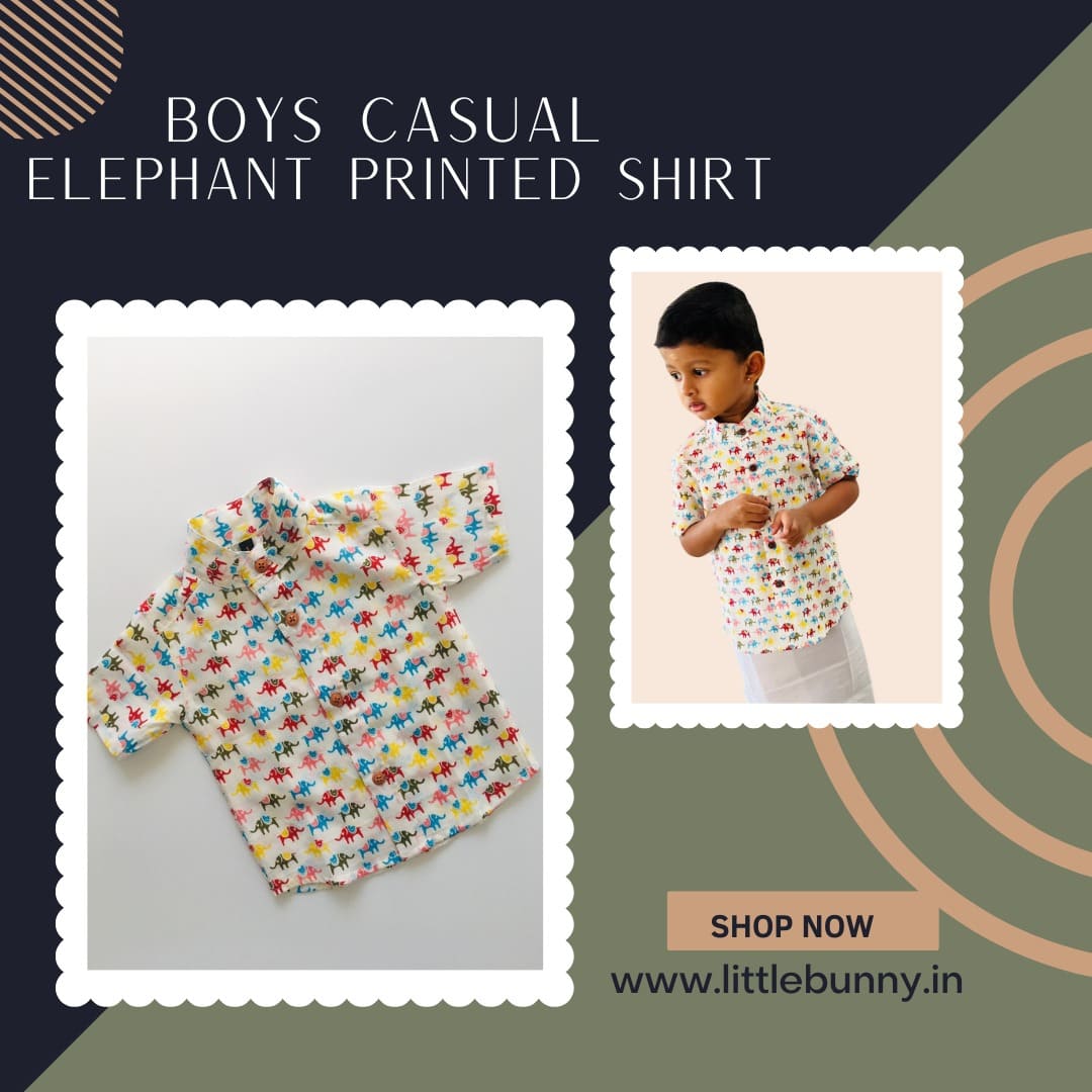 Elephant print shirt