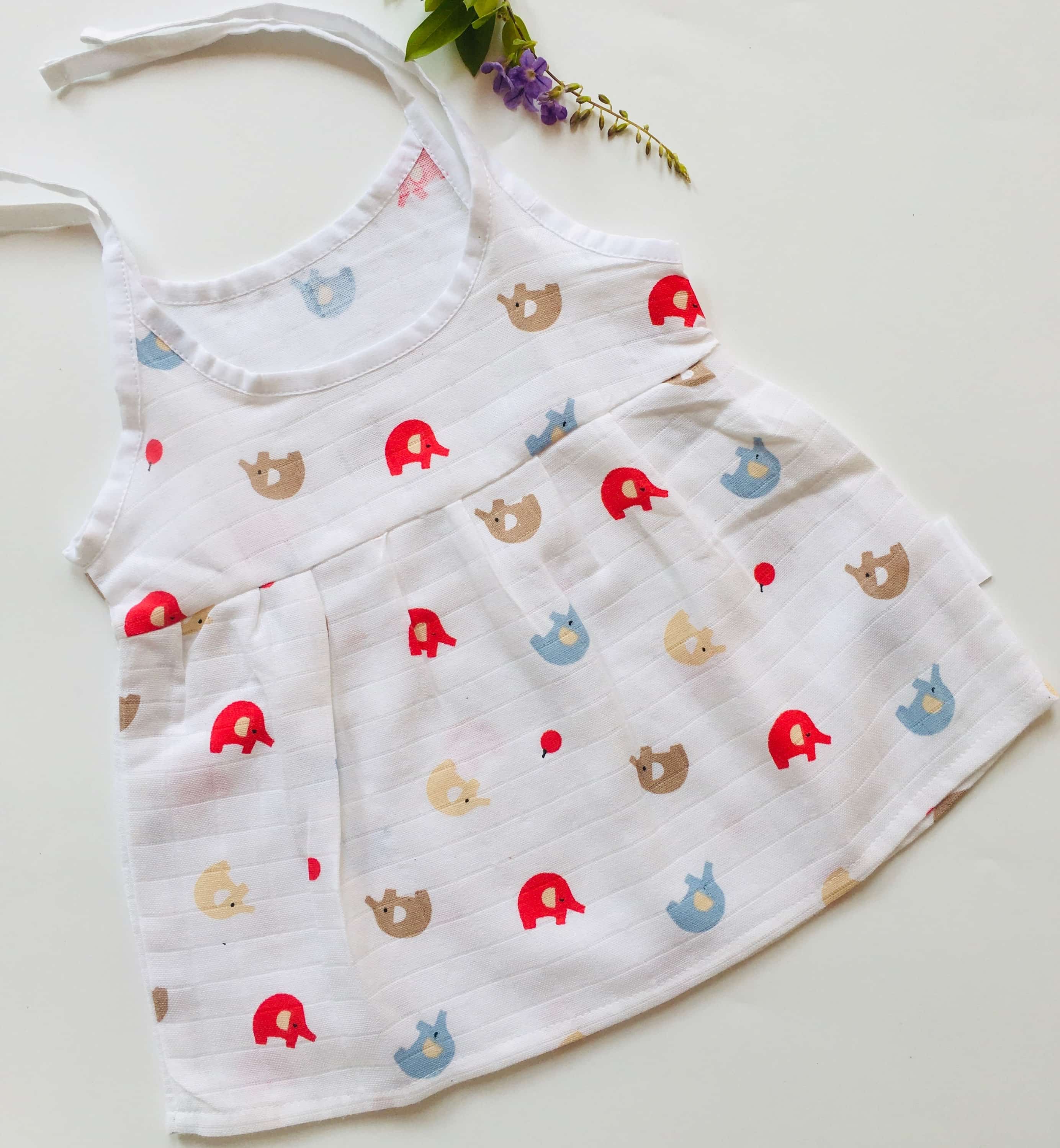Ellie -Muslin frock (Knot type)