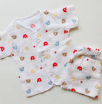 Ellie Muslin Half Sleeve Jabla with shorts