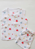 Ellie Muslin Sleeveless Jabla with shorts