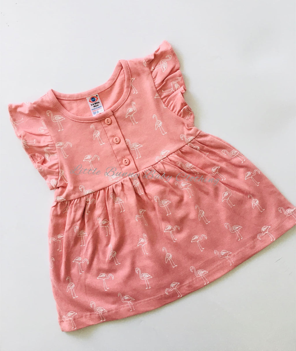 Flammingo- Cotton Frill Frocks