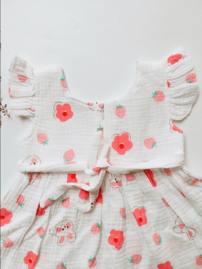 Floral Theme Muslin Frock
