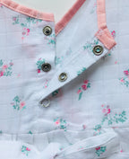 Floral -Muslin Crossover frock