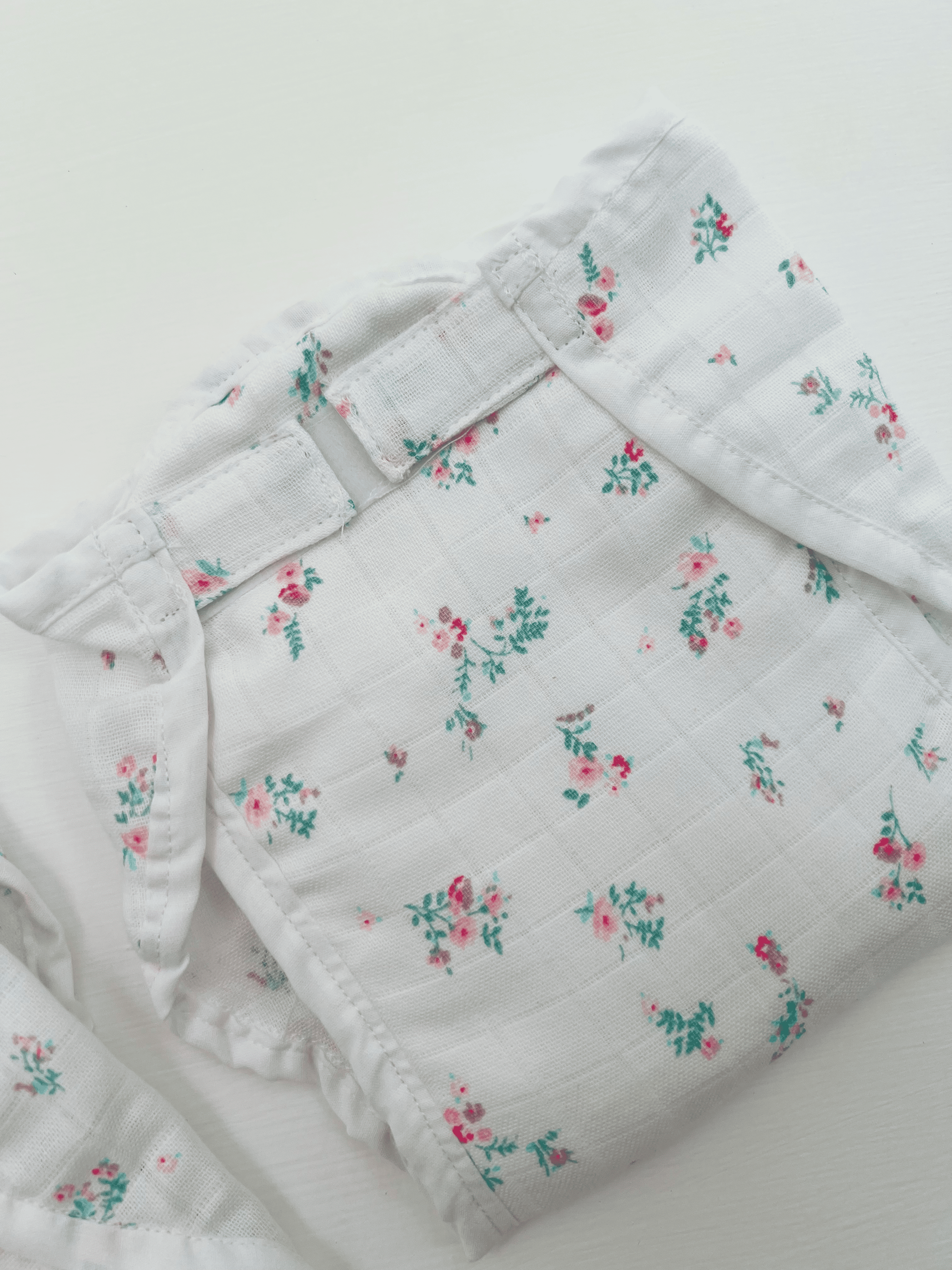 Floral -Muslin Velcro Nappy