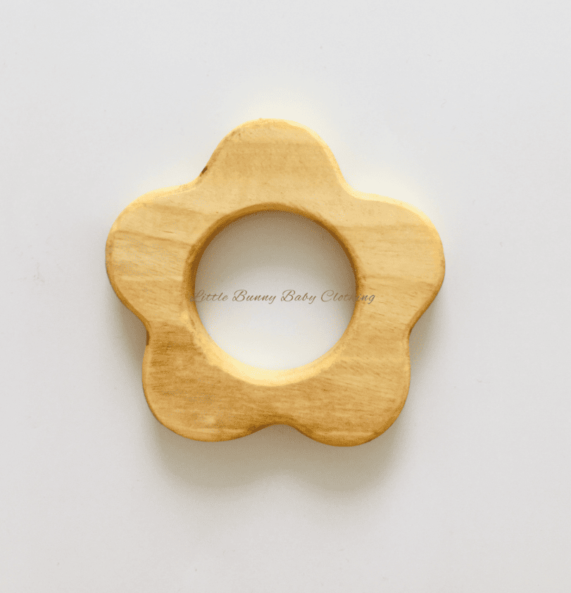 Flower Shaped Neem Wood Teether