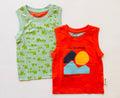 Froggie & Shapes Cotton Top Sleeveless (pack of 2)