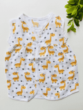 Giraffe Printed Muslin Frock