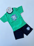 Green Monkey Cotton Set