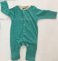 Green Striped Cotton Bodysuit