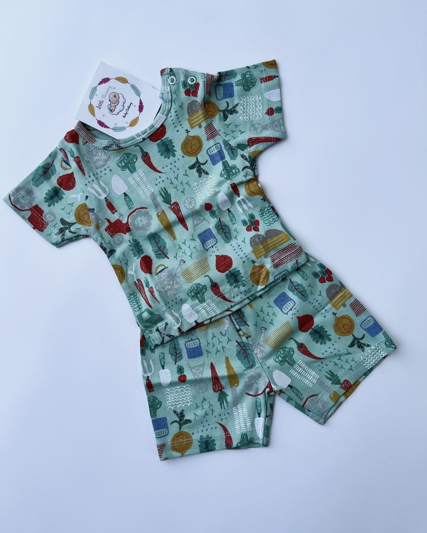 Green Veggies Cotton Set