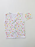 Green cars - Muslin Jabla(Sleeveless )