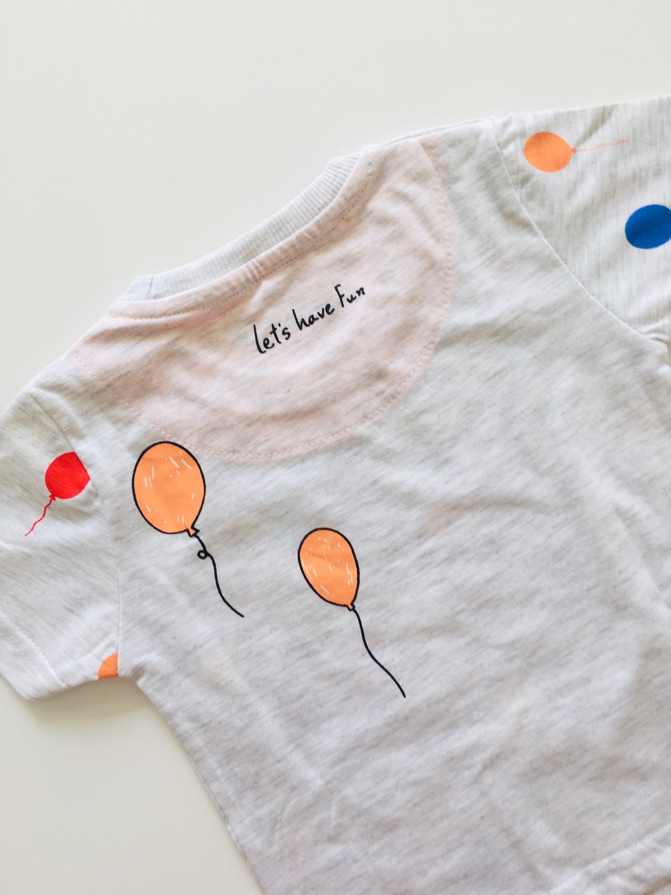 Grey Balloon Bunny Cotton set