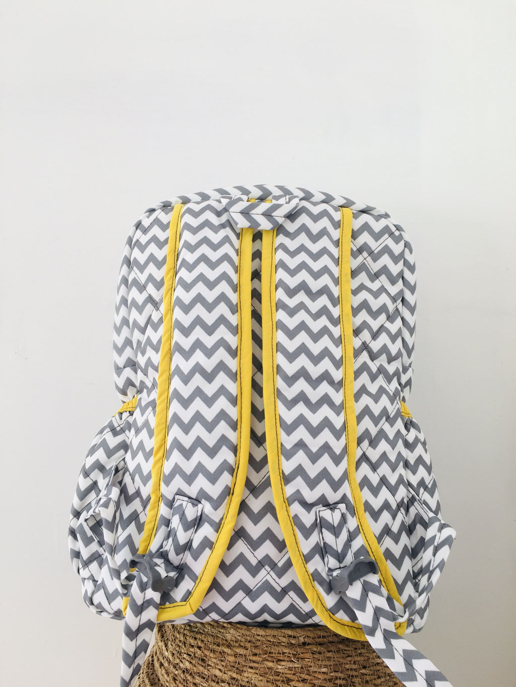 Grey Chevron - Diaper backpack