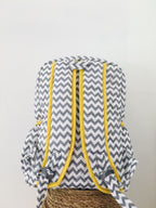 Grey Chevron - Diaper backpack