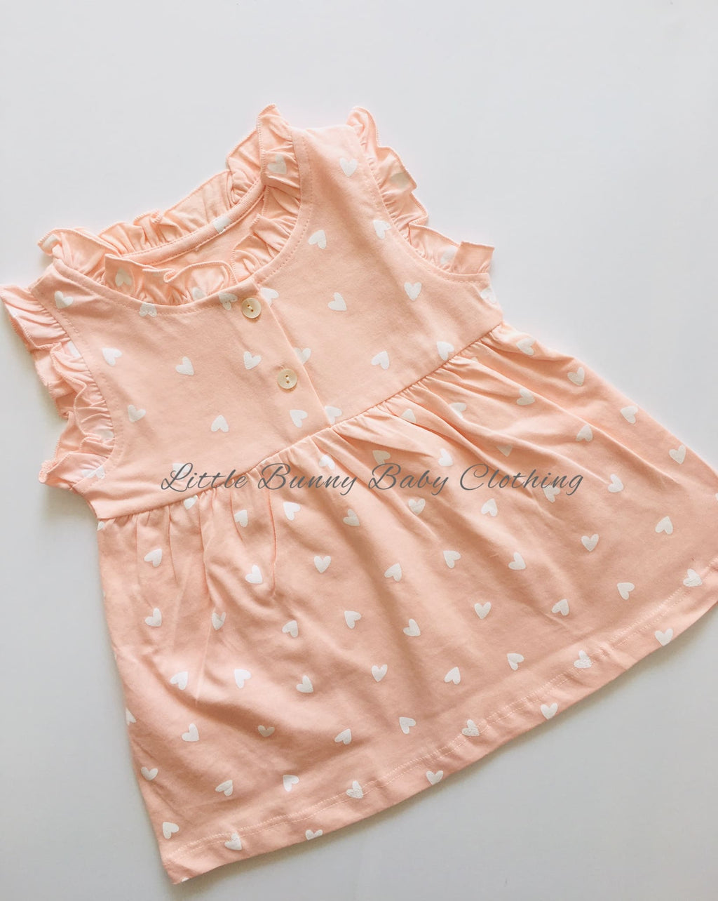 Hearts Cotton Hand Frill Frock
