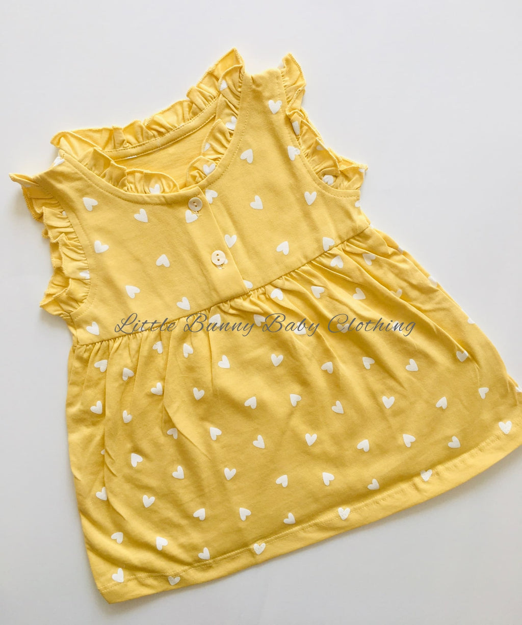 Hearts Cotton Hand Frill Frock