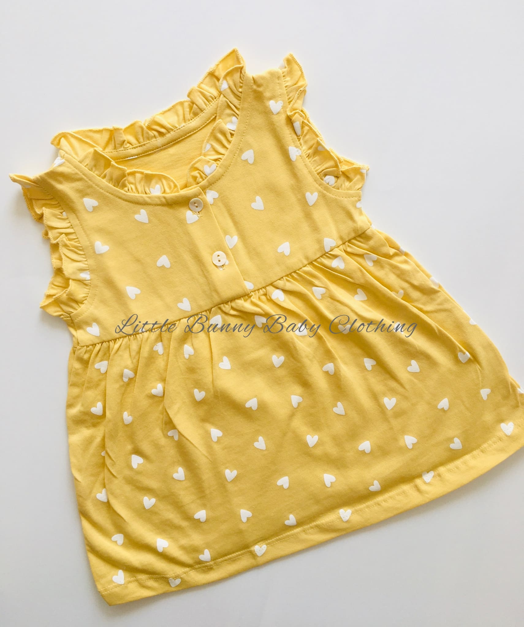 Hearts Cotton Hand Frill Frock