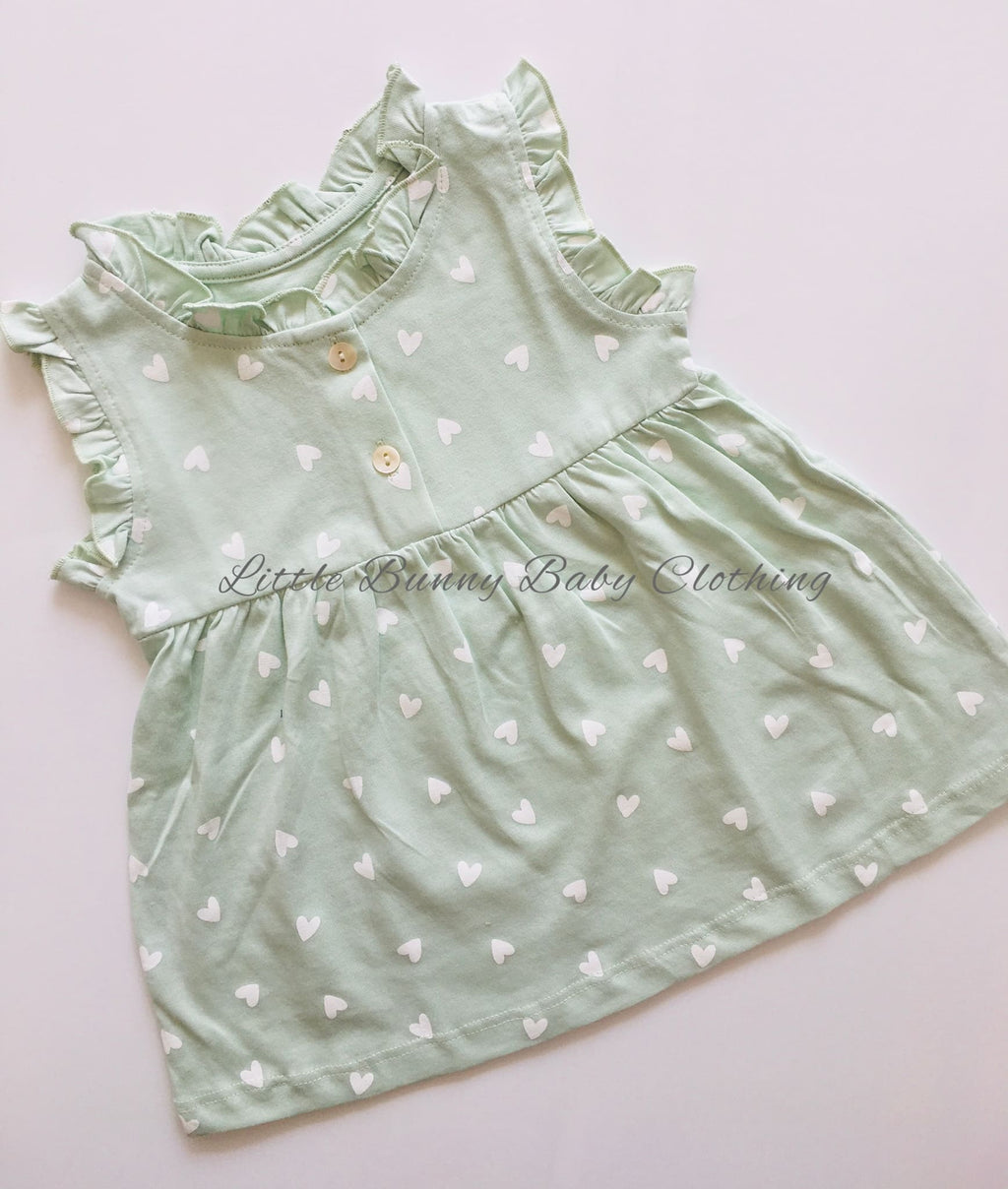 Hearts Cotton Hand Frill Frock