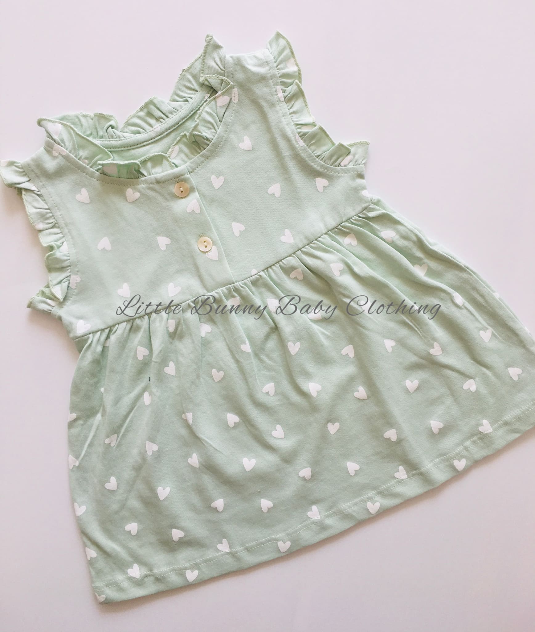 Hearts Cotton Hand Frill Frock