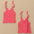 Pink - Muslin Tie Side button Jabla (New Born)