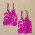Pink - Muslin Tie Side button Jabla